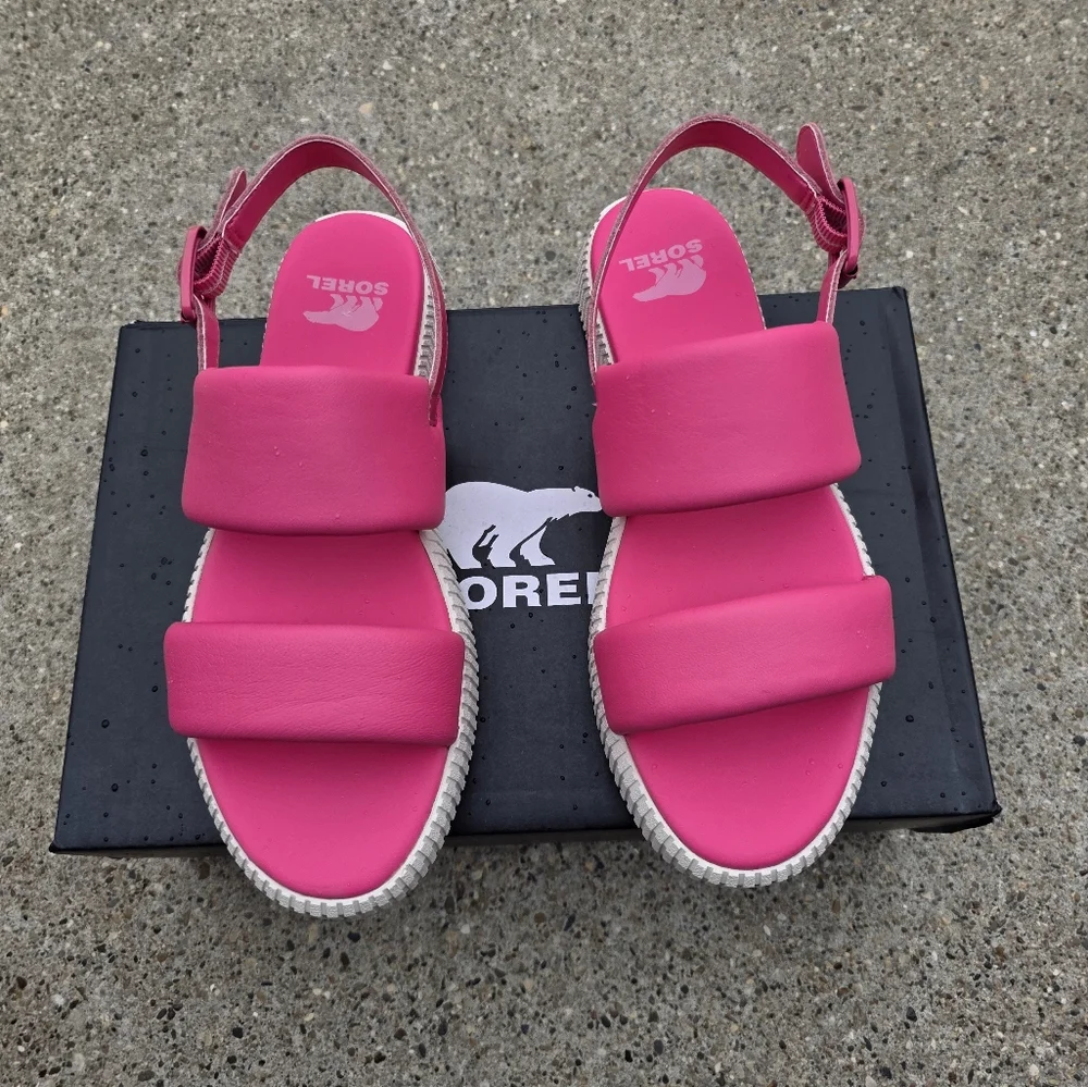 Sorel Women's Pink Sandals Women 7.5 - Picture 5 of 11